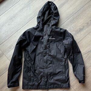 Columbia youth Black Raincoat